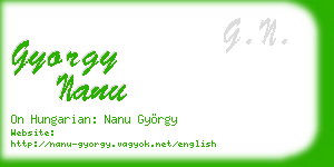 gyorgy nanu business card